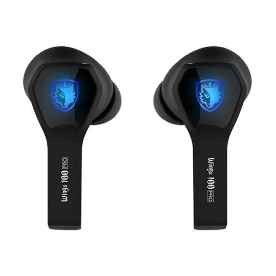 Sades Wings 100 Pro True Wireless Gaming Earphones - Black